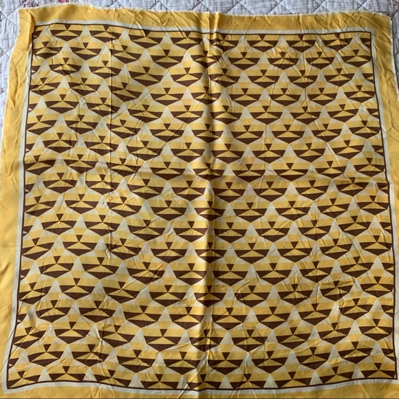 Vtg Bundle of 7 Multicolore Scarf Floral Geometric - Picture 5 of 16